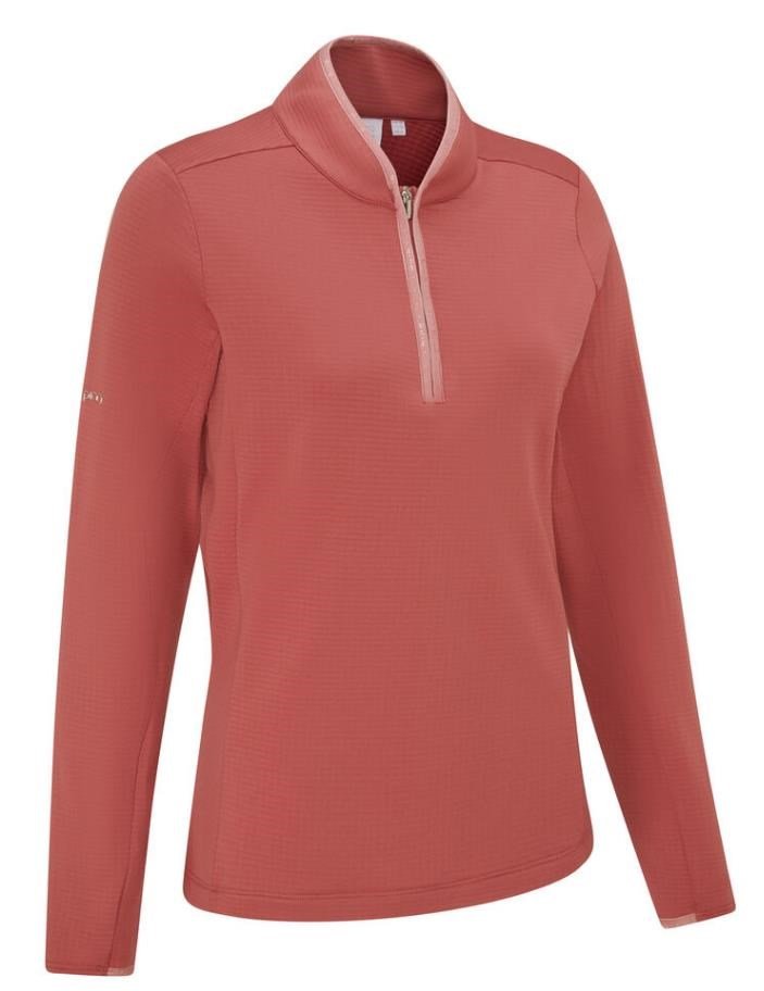 PING Abigale Performance Fleece dames sweatshirt, rose