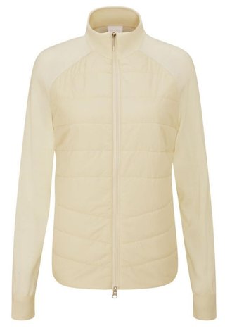 PING Fran Hybrid full-zip dames jack, chalk/egret