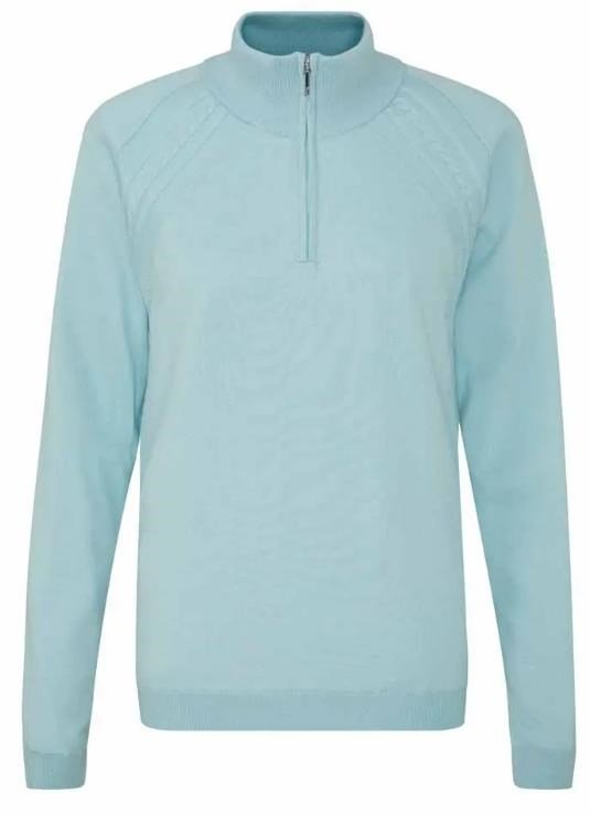 PING Melodie Half-zip lined dames sweater gevoerd, opal