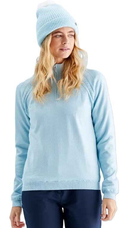PING Melodie Half-zip lined dames sweater gevoerd, opal