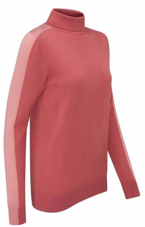 PING Lockett Roll neck dames trui, rose/gedempte roze
