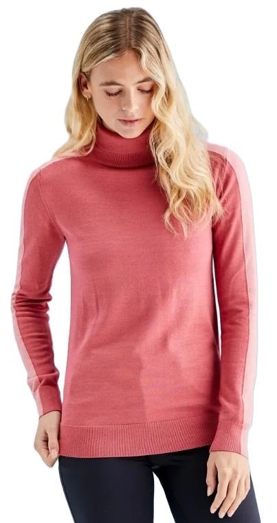 PING Lockett Roll neck dames trui, rose/gedempte roze