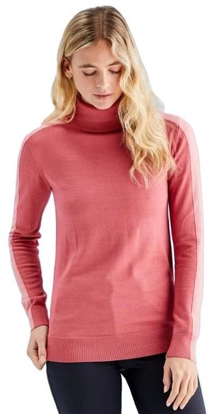 PING Lockett Roll neck dames trui, rose/gedempte roze