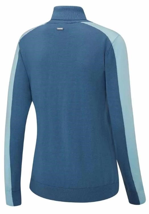 PING Lockett Roll neck dames trui, blue fusion/crystal blue
