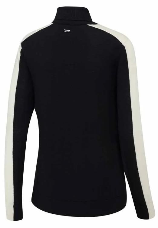 PING Lockett Roll neck dames trui, zwart/chalk