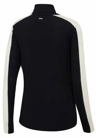 PING Lockett Roll neck dames trui, zwart/chalk