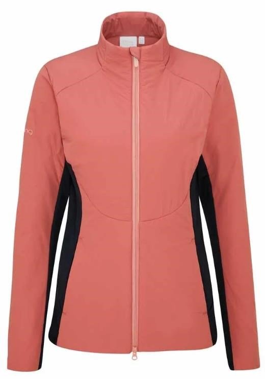 PING Casey insulated hybrid dames jack, roze/navy