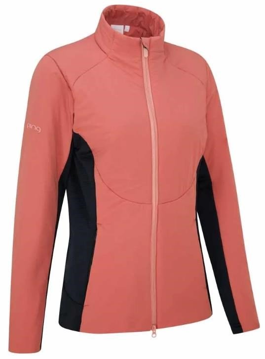 PING Casey insulated hybrid dames jack, roze/navy
