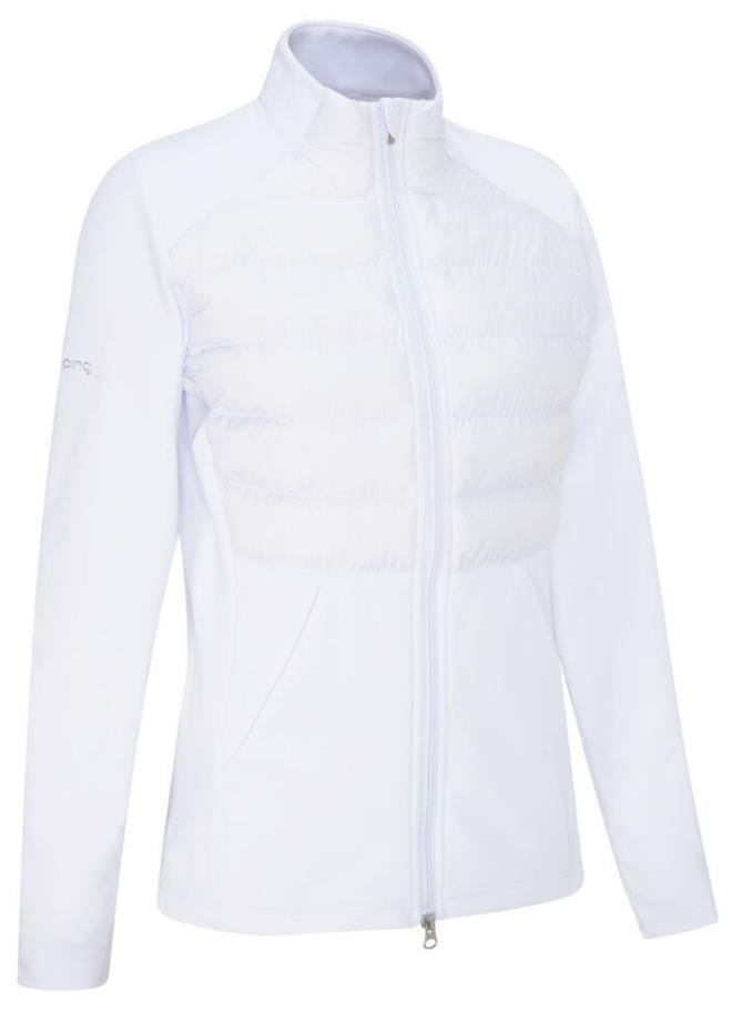 PING Clare Zoned fleece damesjack, wit