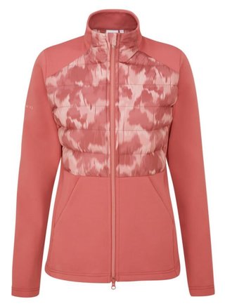 PING Clare Zoned fleece dames jack, roze/rose multi