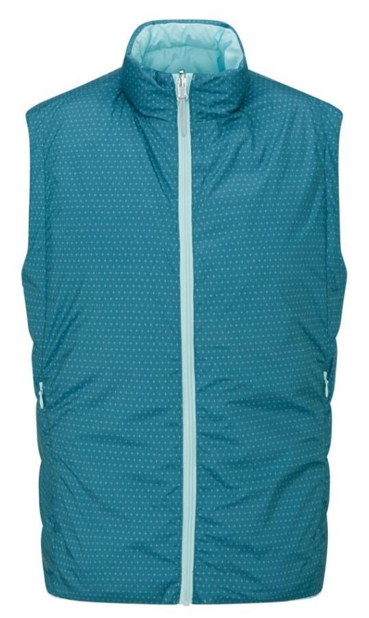 PING Samantha Clo® insulated reversible dames vest, opal/blue fusion multi