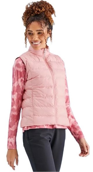 PING Samantha Clo® geïsoleerd omkeerbaar damesvest, quartz/rose multi