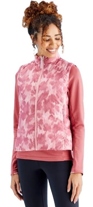 PING Samantha Clo® geïsoleerd omkeerbaar damesvest, quartz/rose multi