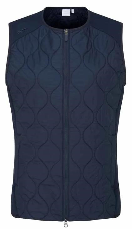 PING Seren insulated collarless dames vest, navy