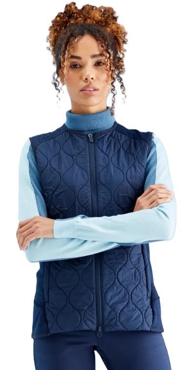 PING Seren insulated collarless dames vest, navy