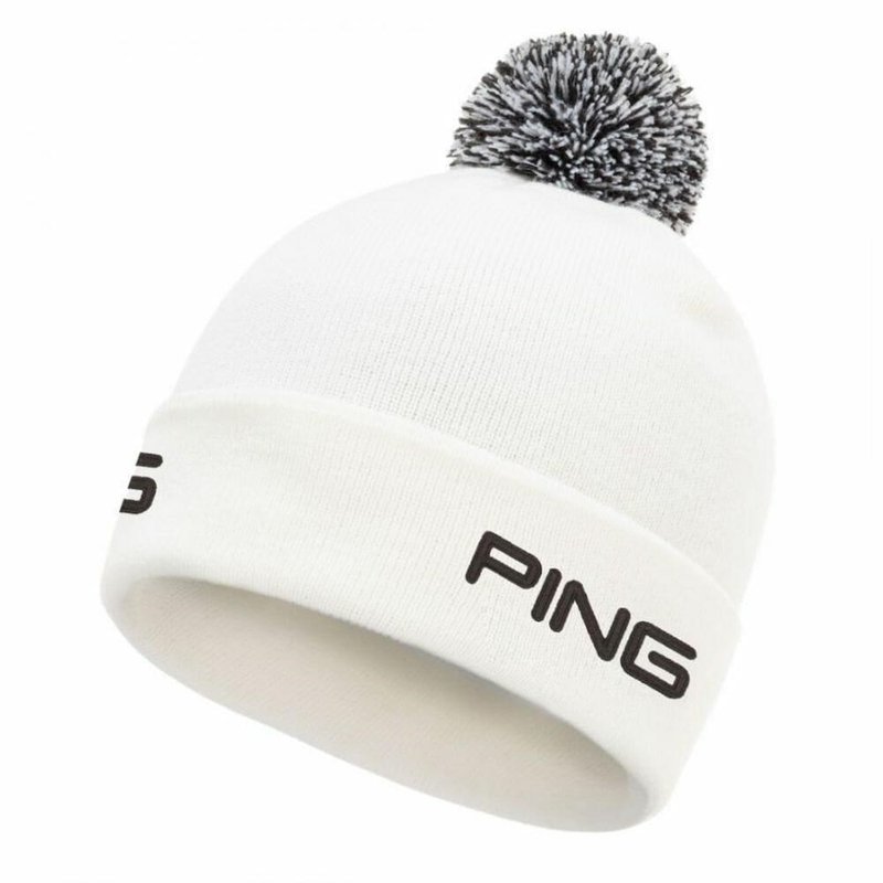 PING Cresting Knit heren wintermuts, wit