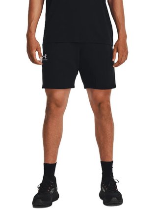 Under Armour Essential Fleece heren shorts, zwart/wit