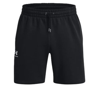 Under Armour Essential Fleece heren shorts, zwart/wit