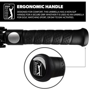 PGA Tour Windproof Double Canopy paraplu 62", zwart