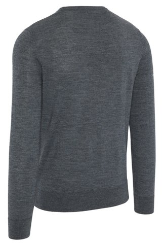 Callaway Crew Neck Merino Mix heren trui, steel heather