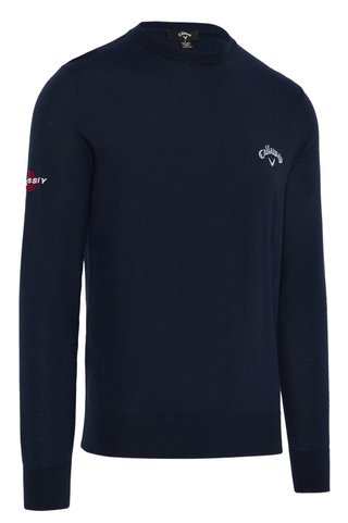 Callaway Crew Neck Merino Mix heren trui, navy blue