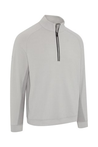 Callaway Brushed Rib 1/4 Zip heren sweater, concrete