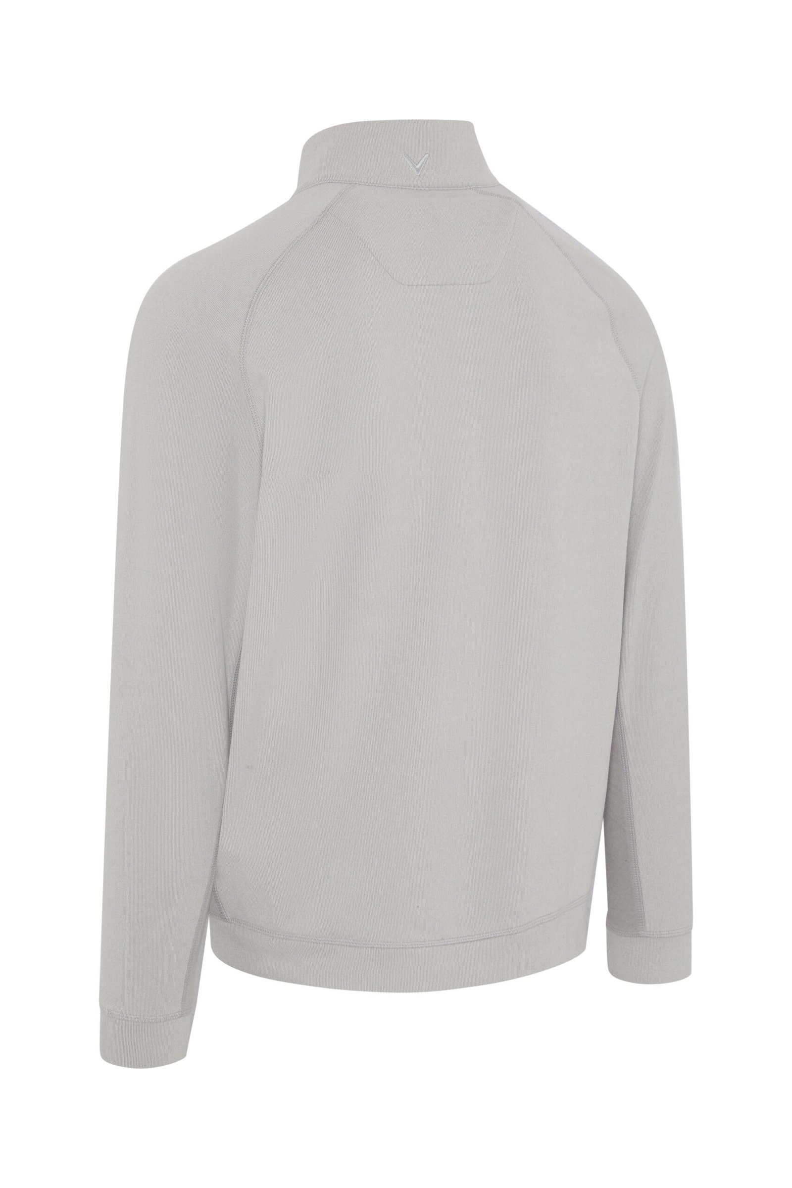 Callaway Brushed Rib 1/4 Zip heren sweater, concrete