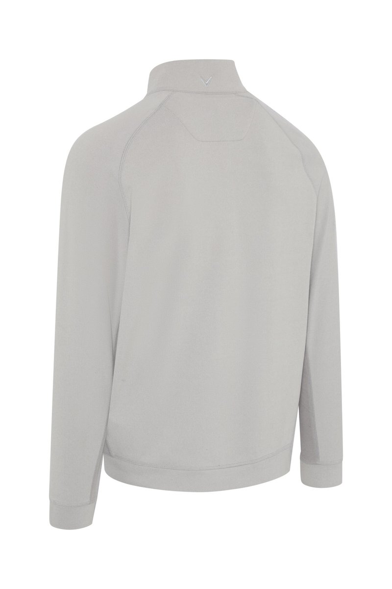 Callaway Brushed Rib 1/4 Zip heren sweater, concrete