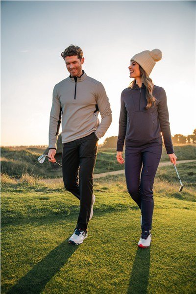Callaway Brushed Rib 1/4 Zip heren sweater, concrete
