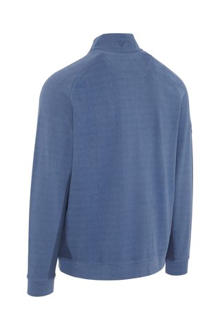 Callaway Brushed Rib 1/4 Zip heren sweater, peacoat heather