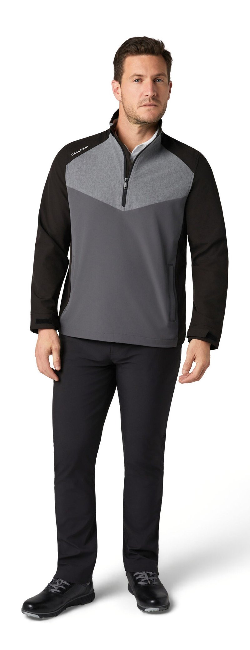 Callaway 1/2 Zip Wind heren windjack, caviar