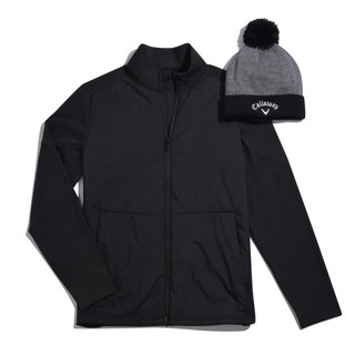 Callaway Mixed Media Full Zip heren jack, caviar