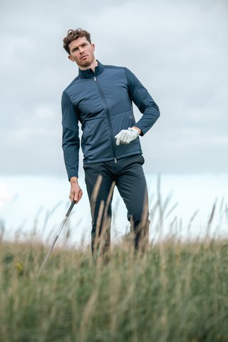 Callaway Mixed Media Full Zip heren jack, peacoat