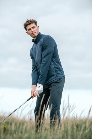 Callaway Mixed Media Full Zip heren jack, peacoat