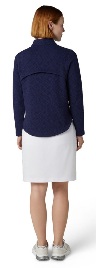 Callaway 1/2 Zip Quilted Knit dames sweatshirt, peacoat