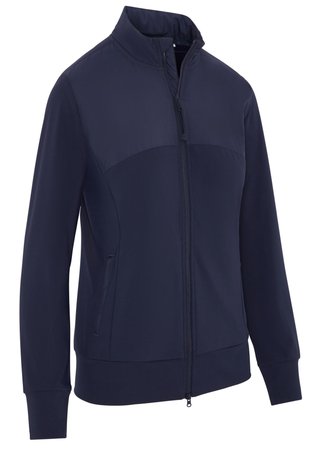 Callaway Technical Full Zip dames jack, peacoat