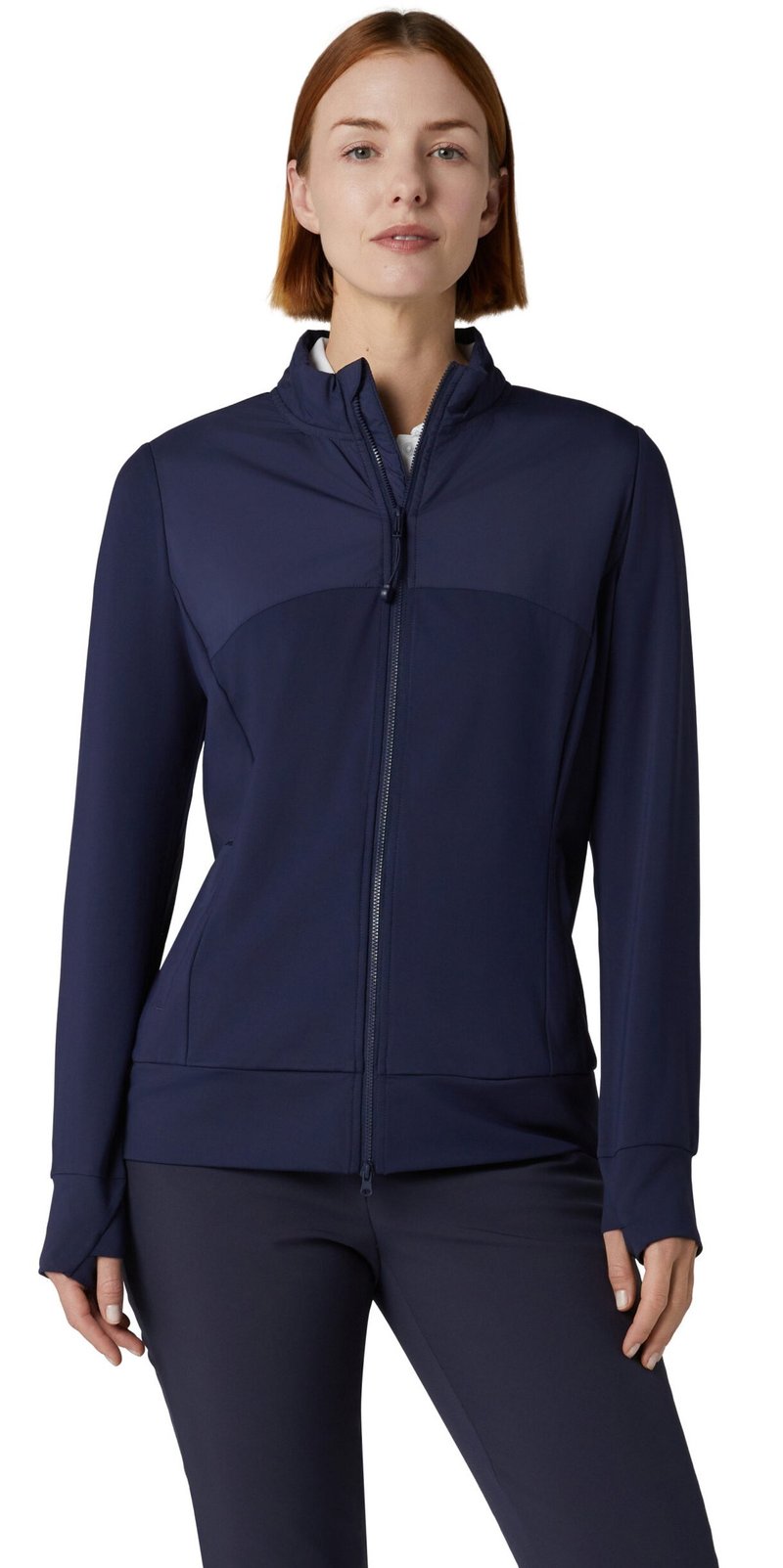Callaway Technical Full Zip dames jack, peacoat