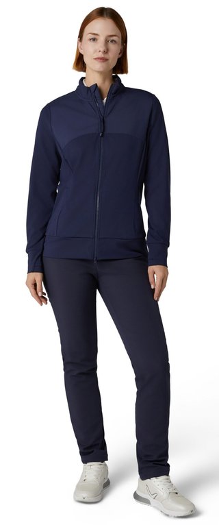 Callaway Technical Full Zip dames jack, peacoat