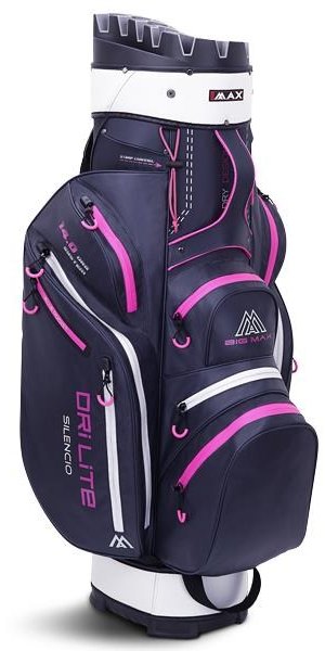 Big Max Dri Lite Silencio 2 Organizer cart bag, steel blue/zilver/fuchsia