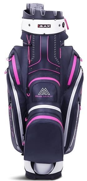 Big Max Dri Lite Silencio 2 Organizer cart bag, steel blue/zilver/fuchsia