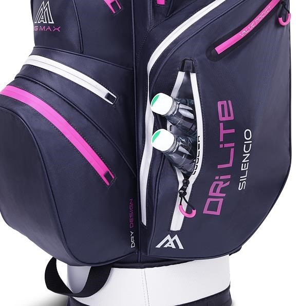 Big Max Dri Lite Silencio 2 Organizer cart bag, steel blue/zilver/fuchsia