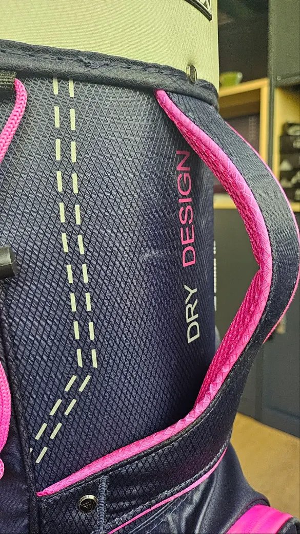 Big Max Dri Lite Silencio 2 Organizer cart bag, steel blue/zilver/fuchsia