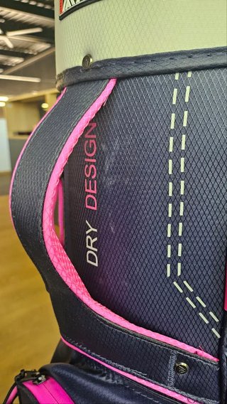 Big Max Dri Lite Silencio 2 Organizer cart bag, steel blue/zilver/fuchsia