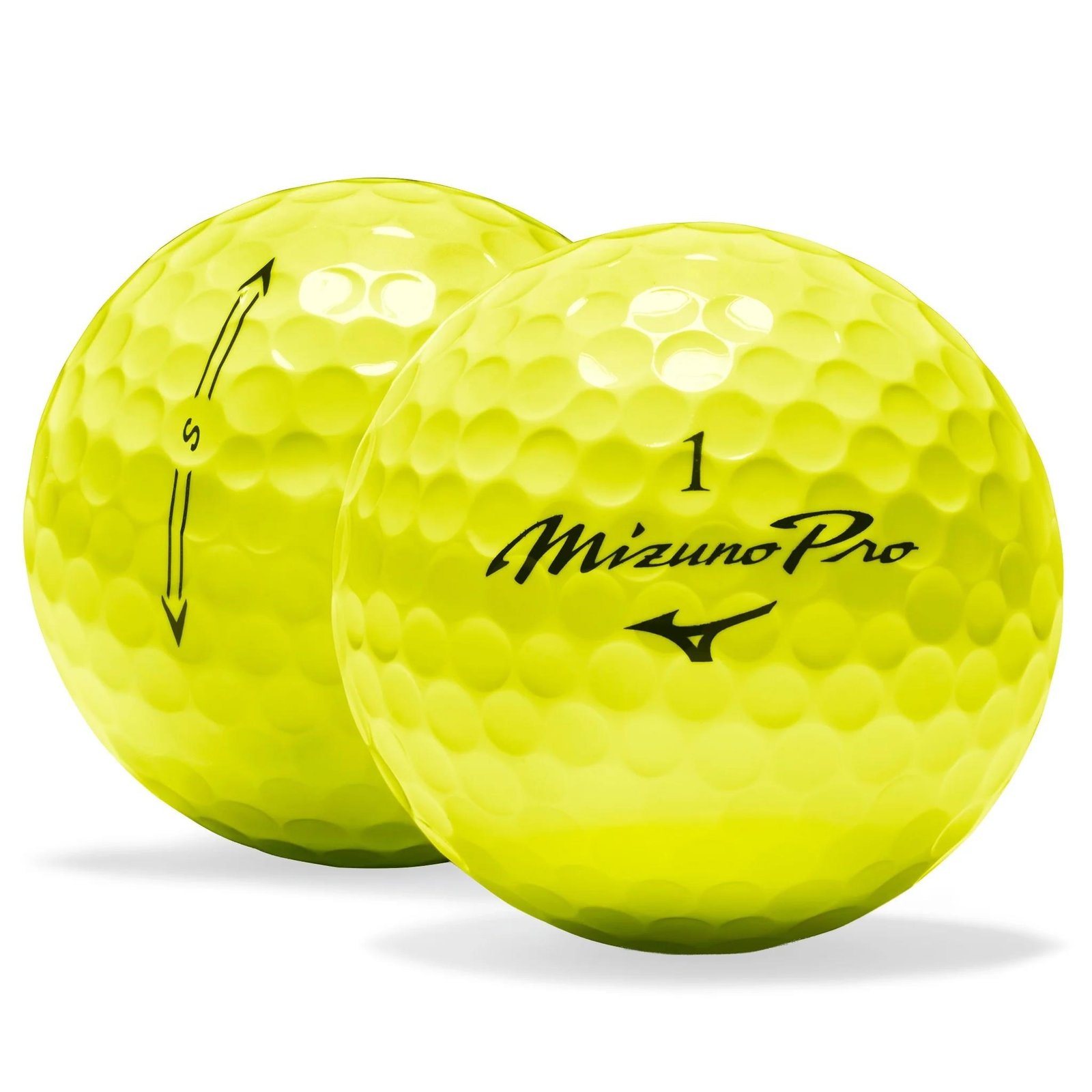 Mizuno Pro S golfballen, geel
