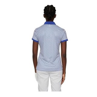 J.Lindeberg Tour Tech Print dames polo, tour geo moonbeam