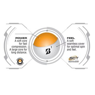 Bridgestone e6 Soft golfballen, geel