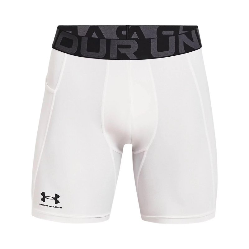 Under Armour HeatGear Shorts heren compressie boxers, wit
