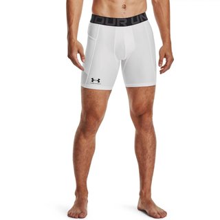 Under Armour HeatGear Shorts heren compressie boxers, wit