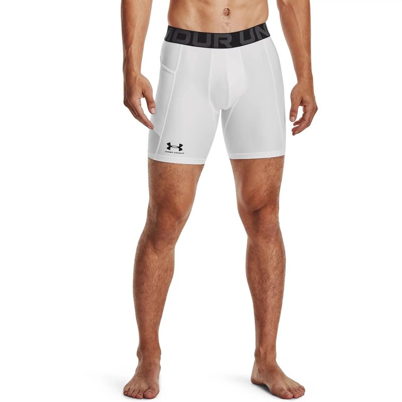 Under Armour HeatGear Shorts heren compressie boxers, wit