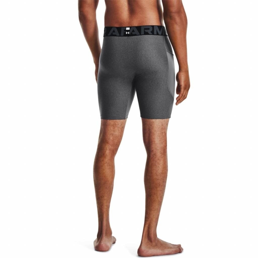 Under Armour HeatGear Shorts heren compressie boxers, carbon heather/black